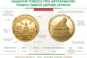 Пам'ятні монети "Надання Томосу про автокефалію Православної церкви України"